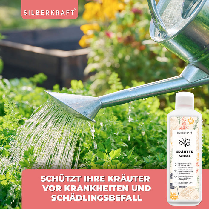 Engrais pour herbes aromatiques - Engrais liquide minéral NPK avec azote - engrais pour herbes aromatiques telles que basilic, romarin, persil, ciboulette, menthe, sauge, thym et livèche