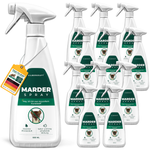 Spray anti-martres Silberkraft 500 ml en lot pratique de 12 – protection efficace contre les infestations de martres dans les véhicules et les bâtiments. Effet longue durée