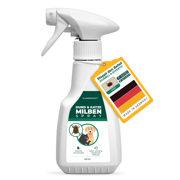 Spray anti-acariens pour chiens et chats - Silberkraft