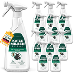 Plusieurs vues du flacon pulvérisateur anti-acariens Silberkraft pour montrer le produit sous différentes perspectives.