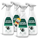 Plusieurs vues du flacon pulvérisateur anti-acariens Silberkraft pour montrer le produit sous différentes perspectives.