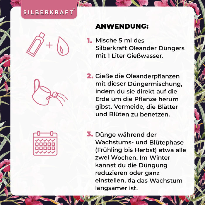 Engrais pour lauriers roses - Engrais liquide minéral NPK avec azote - Engrais pour lauriers roses