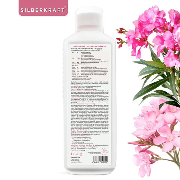 Engrais pour lauriers roses - Engrais liquide minéral NPK avec azote - Engrais pour lauriers roses