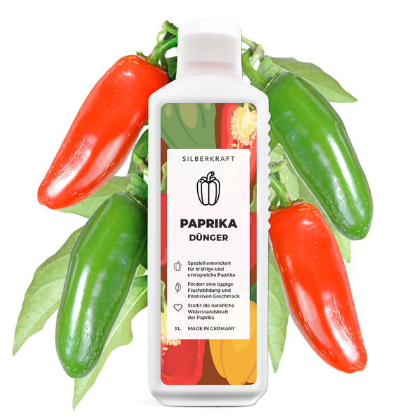 Engrais pour poivrons - Engrais liquide minéral NPK avec azote - Engrais pour poivrons - Engrais pour tomates - Silberkraft