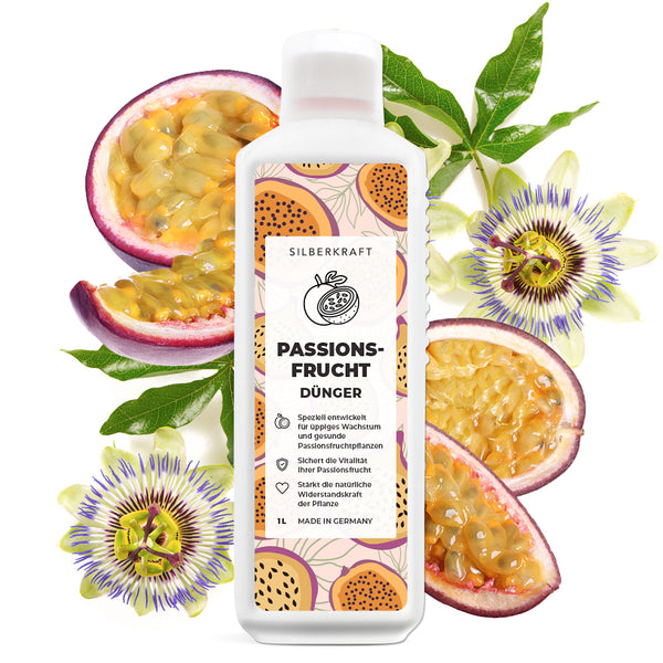 Engrais fruit de la passion - Engrais liquide minéral NPK avec azote - Engrais pour plantes fruit de la passion - Engrais fruit de la passion - Engrais pour passiflore - Engrais pour plantes exotiques - Silberkraft