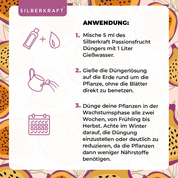 Engrais pour fruits de la passion - Engrais liquide minéral NPK avec azote - Engrais pour fruits de la passion - Engrais pour passiflore - Engrais pour plantes exotiques