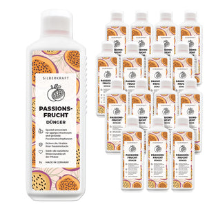 Passionsfrucht Dünger - Mineralischer NPK Flüssigdünger mit Stickstoff - Dünger für Passionsfruchtpflanzen - Maracuja Dünger - Passionsblumen Dünger - Exotischer Pflanzendünger - Silberkraft