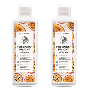 Passionsfrucht Dünger - Mineralischer NPK Flüssigdünger mit Stickstoff - Dünger für Passionsfruchtpflanzen - Maracuja Dünger - Passionsblumen Dünger - Exotischer Pflanzendünger - Silberkraft