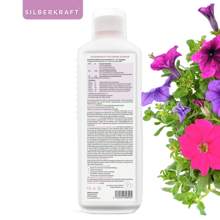 Engrais pour pétunias - Engrais minéral liquide NPK avec azote - Engrais pour pétunias - Engrais pour fleurs