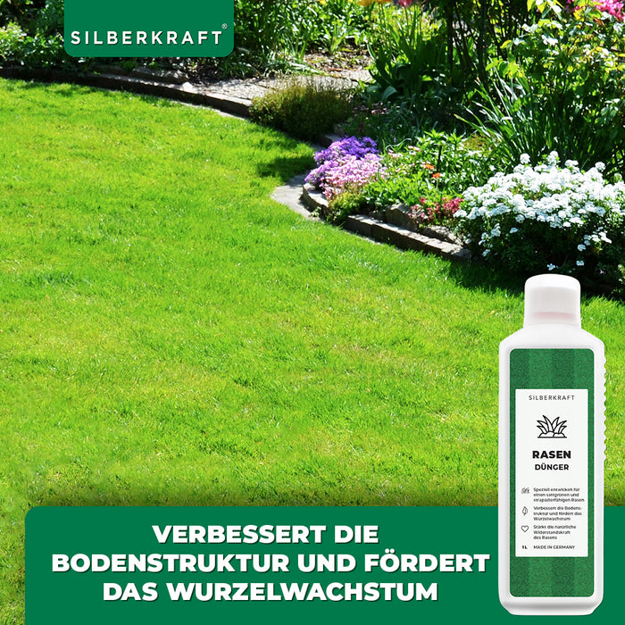 Engrais pour pelouse - Engrais liquide minéral NPK avec azote - Engrais pour pelouses - Engrais d'automne