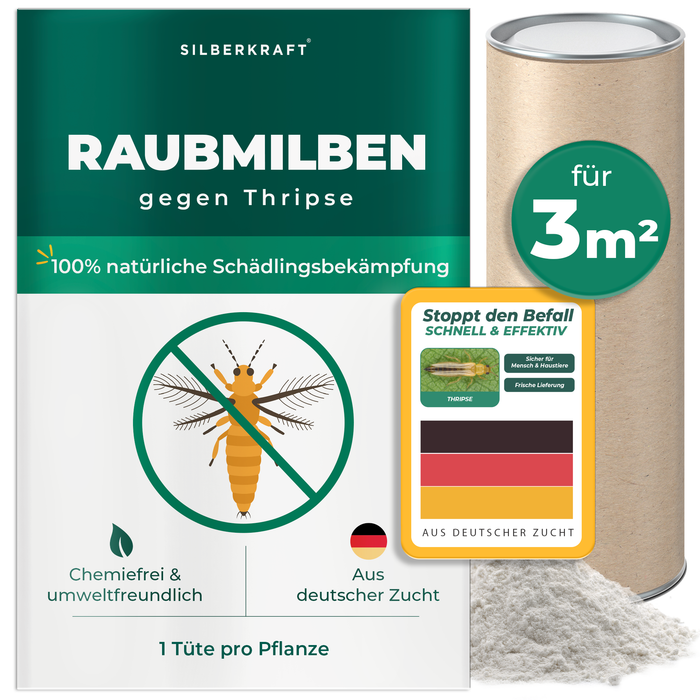 Acariens prédateurs contre les thrips - Silberkraft