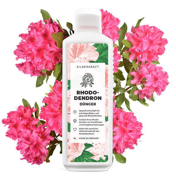 Engrais pour rhododendrons - engrais liquide minéral NPK avec azote - engrais pour rhododendrons - engrais pour azalée - engrais pour camélia - Silberkraft