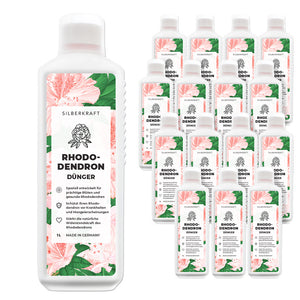 Rhododendron Dünger - Mineralischer NPK Flüssigdünger mit Stickstoff - Dünger für Rhododendren - Azaleen Dünger - Kamelien Dünger - Silberkraft