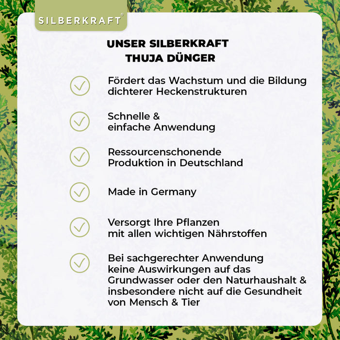 Engrais Thuya - Engrais liquide minéral NPK avec azote - Engrais pour haies de Thuya - Engrais pour conifères