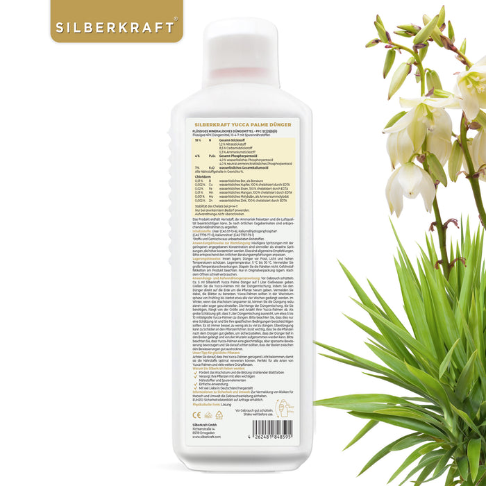 Engrais pour Yucca - Engrais liquide minéral NPK avec azote - Engrais pour palmiers Yucca - Fertilisation des lis de palmier - Engrais pour Yucca Rostrata