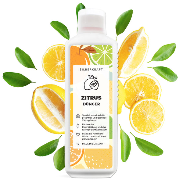 Engrais pour agrumes - Engrais liquide minéral NPK avec azote - Engrais pour plantes d'agrumes - Fertiliser les citronniers - Silberkraft