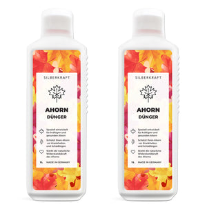 Ahorn Dünger - Mineralischer NPK Flüssigdünger mit Stickstoff - Dünger für Ahornbaum - Fächerahorn düngen - Japanischer Ahorn düngen - Silberkraft