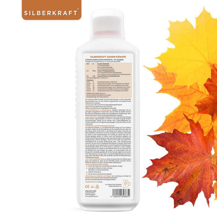 Engrais pour érable - Engrais liquide minéral NPK avec azote - Engrais pour érables - Fertilisation de l'érable japonais - Fertilisation de l'érable japonais