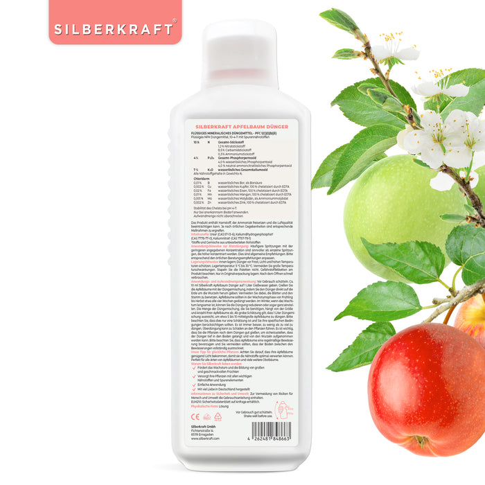 Engrais pour pommiers - Engrais liquide minéral NPK avec azote - Engrais pour pommiers - Fertilisation des pommiers - Engrais pour fruits