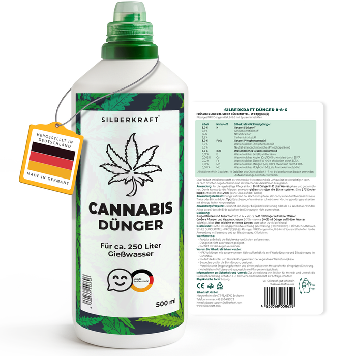 Engrais pour cannabis favorisant la croissance et la floraison, engrais liquide pour des plantes robustes et des rendements élevés