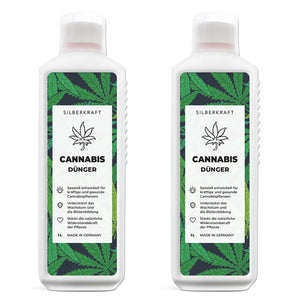 Cannabis Dünger - Mineralischer NPK Flüssigdünger mit Stickstoff - Dünger für Cannabispflanzen - Hanf Dünger - Silberkraft