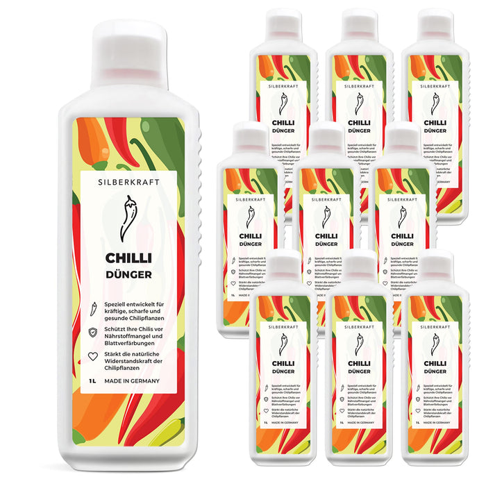 Engrais piment - Engrais liquide minéral NPK avec azote - Engrais pour plantes piment - Engrais Peperoncini - Engrais paprika - Silberkraft