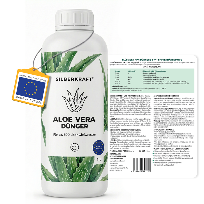 Engrais à l'aloe vera - Silberkraft