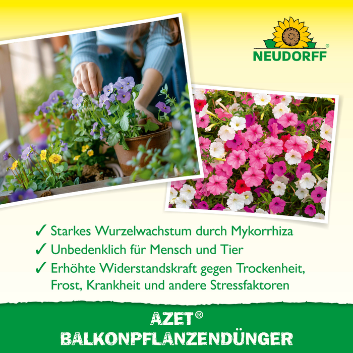 Engrais pour plantes de balcon Neudorff Azet 750 g