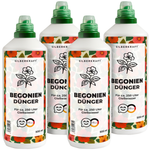 Engrais pour bégonias - Engrais liquide minéral NPK avec azote - Engrais pour bégonias - Engrais pour balcon et plantes d'intérieur - Silberkraft