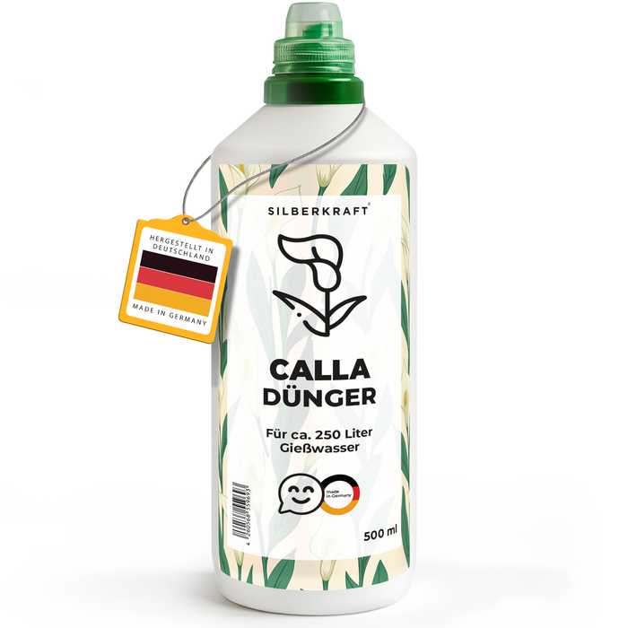 Engrais pour callas – Engrais liquide minéral NPK avec azote – Engrais pour callas (Zantedeschia) – Engrais pour plantes d'intérieur et de jardin