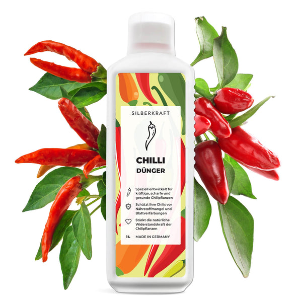 Engrais piment - Engrais liquide minéral NPK avec azote - Engrais pour plantes piment - Engrais Peperoncini - Engrais paprika - Silberkraft