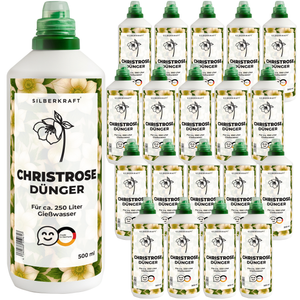 Christrosendünger – Mineralischer NPK Flüssigdünger mit Stickstoff – Dünger für Christrosen (Helleborus) – Winterblüher-Dünger - Silberkraft
