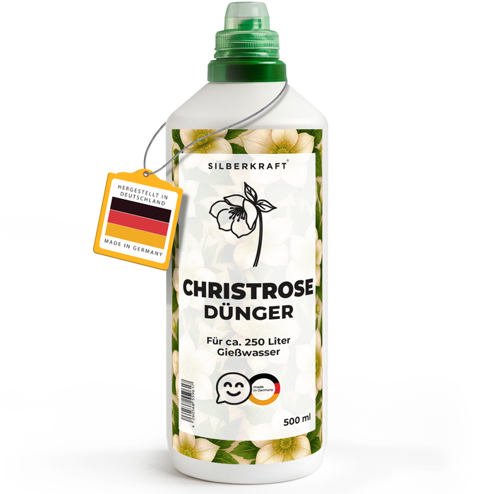 Engrais pour hellébores de Noël – Engrais liquide minéral NPK avec azote – Engrais pour hellébores de Noël – Engrais pour plantes à floraison hivernale