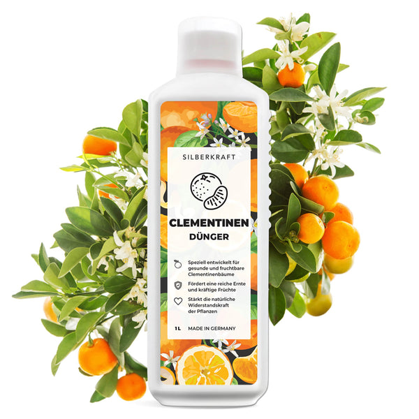 Engrais pour clémentines - Engrais liquide minéral NPK avec azote - Engrais pour clémentines - Engrais pour mandarines - Engrais pour plantes d'agrumes - Silberkraft