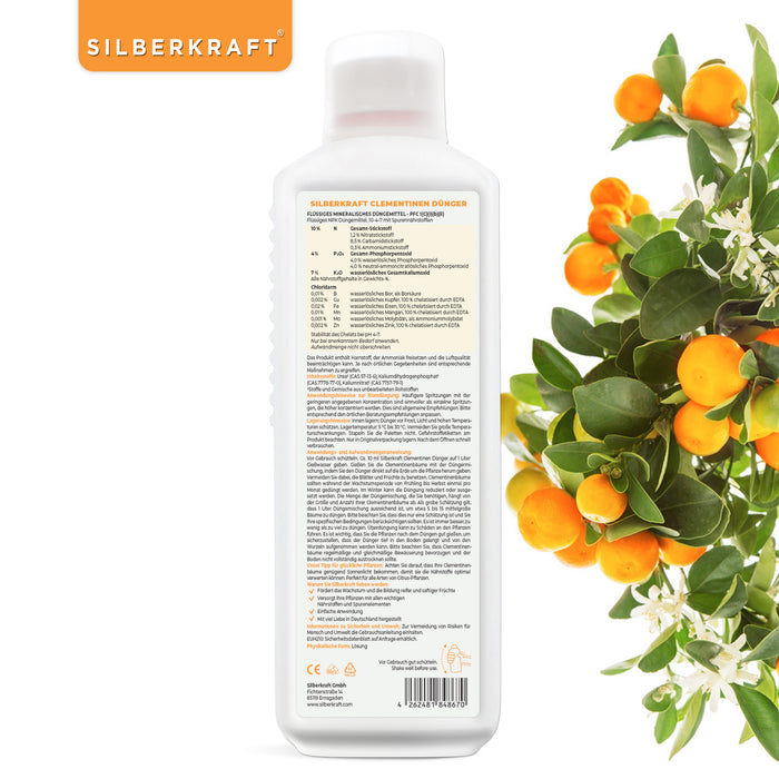 Engrais pour clémentines - Engrais liquide minéral NPK avec azote - Engrais pour clémentiniers - Engrais pour mandarines - Engrais pour agrumes