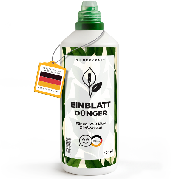Engrais pour feuille unique - Engrais liquide minéral NPK avec azote - Engrais pour feuille unique (Spathiphyllum) - Engrais pour plantes d'intérieur - Silberkraft