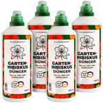 Engrais pour hibiscus de jardin - Engrais liquide minéral NPK avec azote - Engrais pour hibiscus de jardin - Engrais pour arbustes ornementaux - Silberkraft