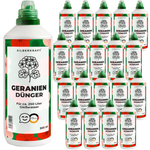 Engrais pour géraniums - engrais liquide minéral NPK avec azote - engrais pour géraniums (pélargoniums) - engrais pour plantes de balcon - Silberkraft