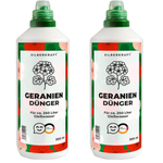Engrais pour géraniums - engrais liquide minéral NPK avec azote - engrais pour géraniums (pélargoniums) - engrais pour plantes de balcon - Silberkraft