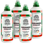 Engrais pour géraniums - engrais liquide minéral NPK avec azote - engrais pour géraniums (pélargoniums) - engrais pour plantes de balcon - Silberkraft