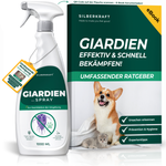 Spray Giardia contre Giardia, bactéries, virus et champignons avec eBook gratuit - Silberkraft