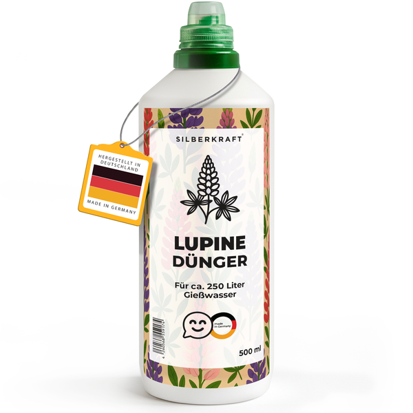 Engrais lupin - engrais liquide minéral NPK avec azote - engrais pour lupins - engrais vivace à floraison - Silberkraft