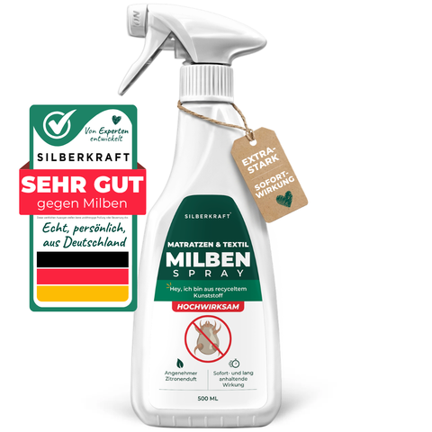 Spray anti-acariens pour matelas et textiles - Éliminez les acariens du lit