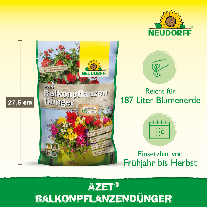 Engrais pour plantes de balcon Neudorff Azet 750 g