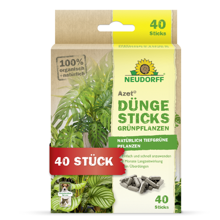 Neudorff Azet bâtons d'engrais pour plantes vertes - Silberkraft