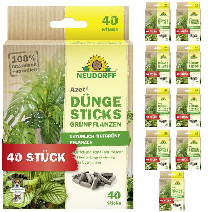 Neudorff Azet bâtons d'engrais pour plantes vertes - Silberkraft