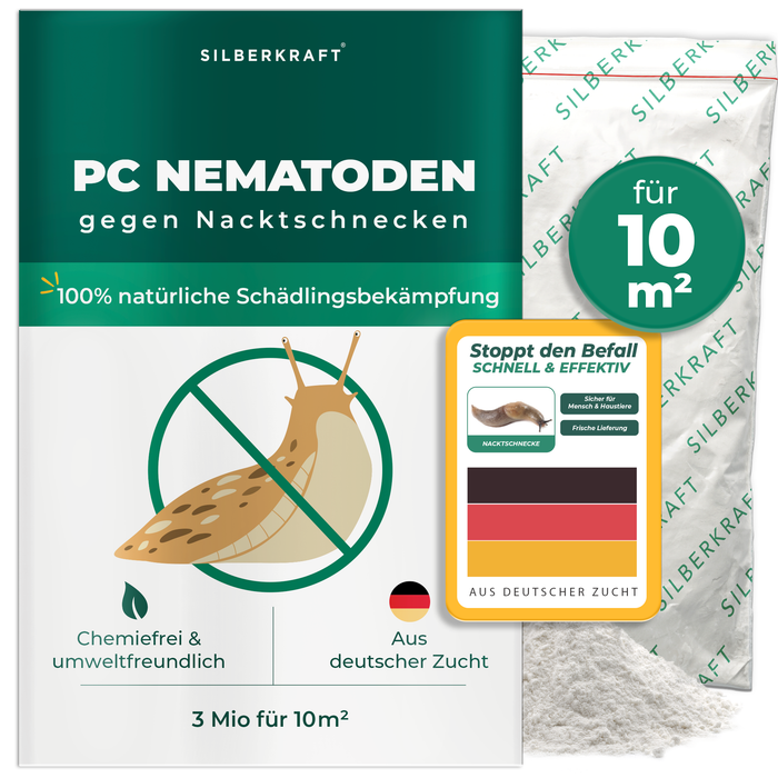 Nématodes PC contre limaces et escargots - Silberkraft