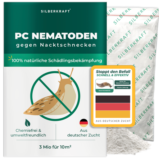 Nématodes PC contre limaces et escargots - Silberkraft