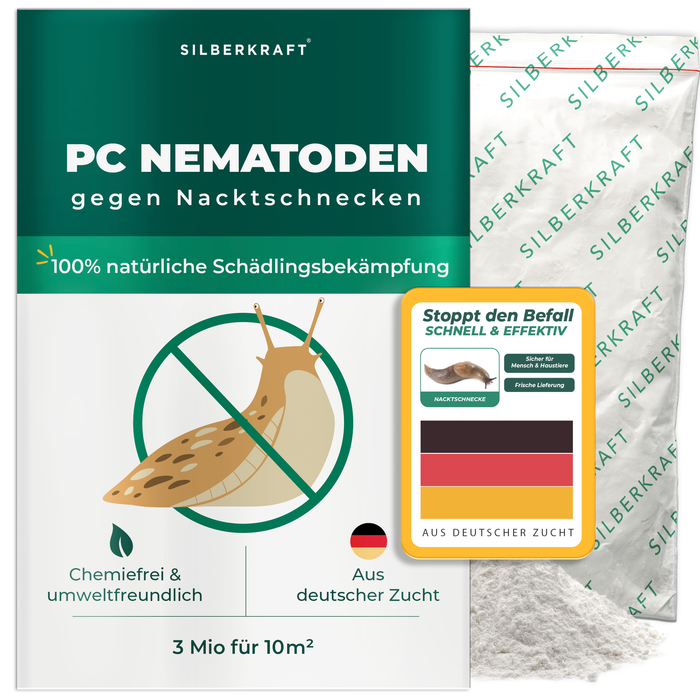Nématodes PC contre limaces et escargots - Silberkraft