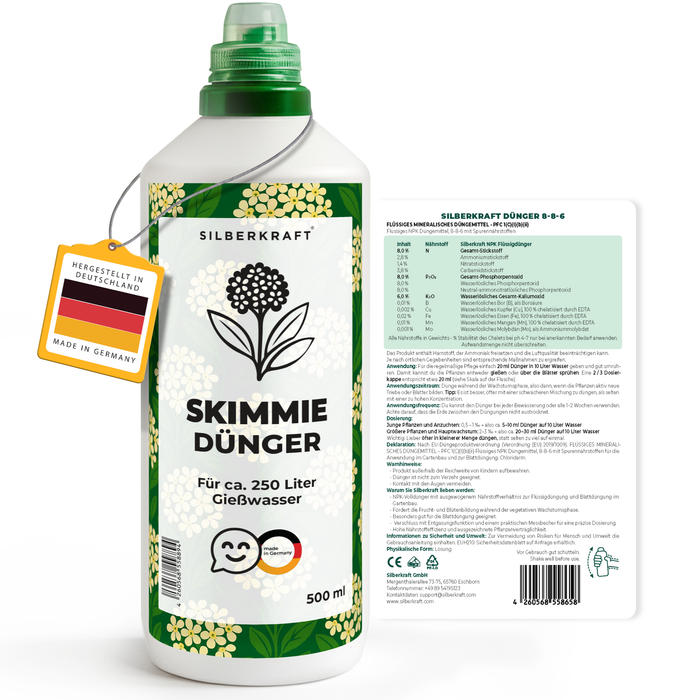 Engrais pour skimmia – Engrais liquide minéral NPK avec azote – Engrais pour skimmia – Engrais pour arbustes ornementaux